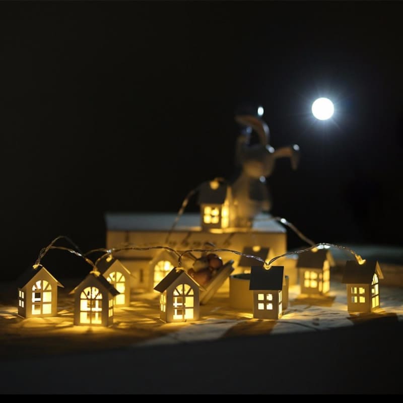 Guirlande Lumineuse LED Petites Maisons - Intérieur